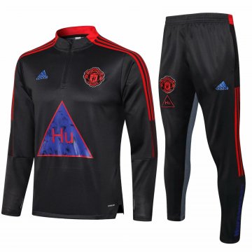 Manchester United x Human Race 2021-22 Grey Soccer Training Suit Men's