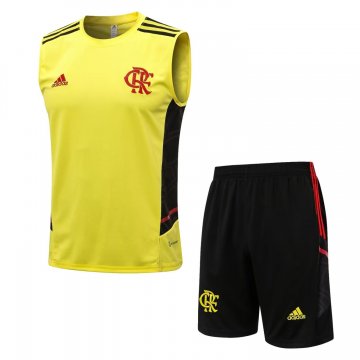 Flamengo 2022-23 Yellow Soccer Singlet + Short Men's