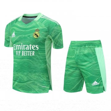 Real Madrid 2022-23 Goalkeeper Green Soccer Jerseys + Short Men's