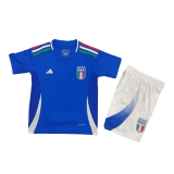 Italy 2024 Home EURO Soccer Jerseys + Short Kid's