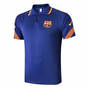 2020-21 Barcelona Blue II Men's Football Polo Shirt