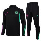 Bayern Munich 2023-24 Black Soccer Training Suit Men's