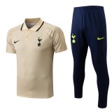 Tottenham Hotspur 2022-23 Beige Soccer Polo + Pants Men's