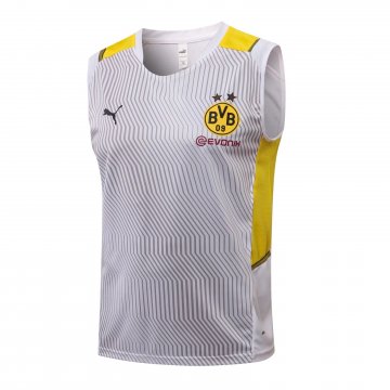 Borussia Dortmund 2021-22 White Soccer Singlet Jerseys Men's