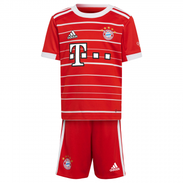 Bayern Munich 2022-23 Home Soccer Jerseys + Short Kid's