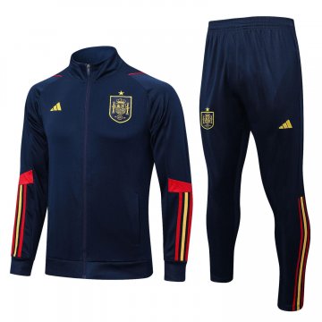 Spain 2022 Royal Soccer Jacket + Pants Men's