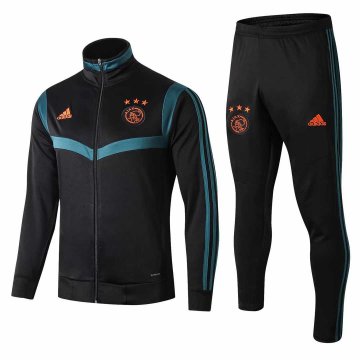 2019-20 Ajax High Neck Black Men's Football Training Suit(Jacket + Pants)