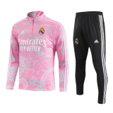 Real Madrid 2023-24 Pink Soccer Sweatshirt + Pants Men's