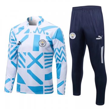 Manchester City 2022-23 White Soccer Training Suit Men's