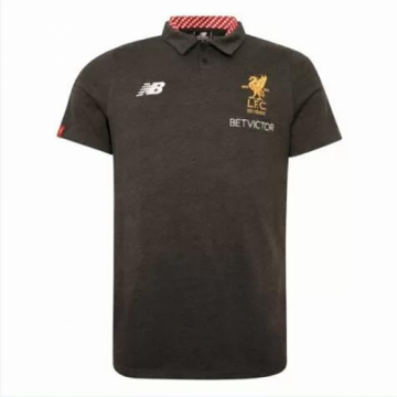 2017-18 Liverpool Core Gray Polo Shirt