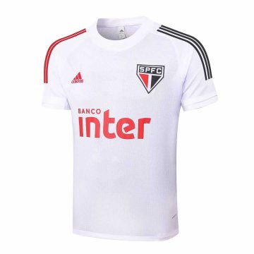 2020-21 Sao Paulo FC White Men's Football Traning Shirt