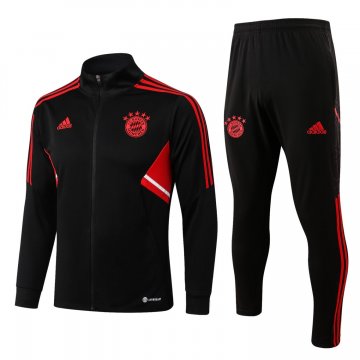 Bayern Munich Black Soccer Jacket + Pants Men's 2022-23