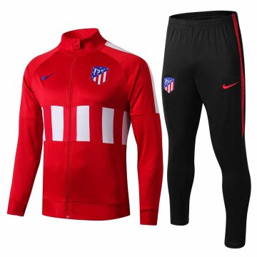 2019-20 Atletico Madrid High Neck Red Men's Football Training Suit(Jacket + Pants)