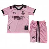 Real Madrid 2022-23 Y-3 120th Anniversary Pink Soccer Jerseys + Short Kid's