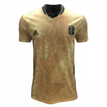 2021-22 Argentina Gold Commemorative Edition Men's Football Jersey Shirts
