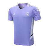 Real Madrid 2022-23 Light Purple Soccer Training Jerseys Men's