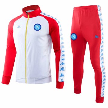 2019-20 Napoli White Men's Football Training Suit(Jacket + Pants)