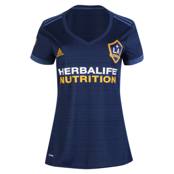 2017-18 Los Angeles Galaxy Away Blue Women's Football Jersey Shirts