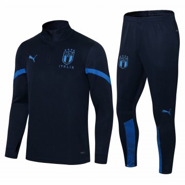 Italy 2021-22 Navy Soccer Training Suit Men's