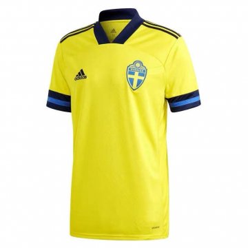 2021 Sweden Home Football Jersey Shirts Men's