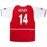 #Retro Henry #14 Arsenal 2002/2004 Home Soccer Jerseys Men's