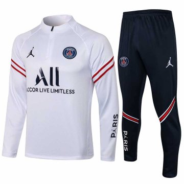2021-22 PSG x Jordan White II Football Training Suit Men's