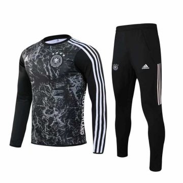 2019-20 Germany Black Men's Football Training Suit(Sweater + Pants) [47012424]