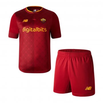 Roma 2022-23 Home Soccer Jerseys + Short Kid's