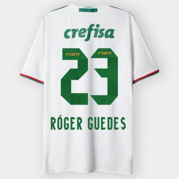 2016-17 Palmeiras Away White Football Jersey Shirts Roger Guedes #23