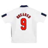 #Retro Shearer #9 England 1998 Home Soccer Jerseys Men's
