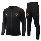 Chelsea 2022-23 Black Soccer Jacket + Pants Men's