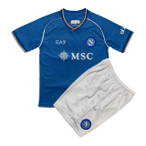 Napoli 2023-24 Home Soccer Jerseys + Short Kid's