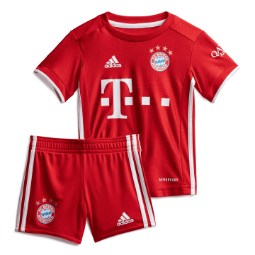2020-21 Bayern Munich Home Kids Football Kit(Shirt+Shorts)