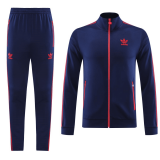 Customize 2023-24 Navy Soccer Jacket + Pants Men's