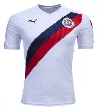 Chivas Away White Football Jersey Shirts 2016-17