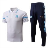 Marseille 2022-23 White Soccer Polo + Pants Men's