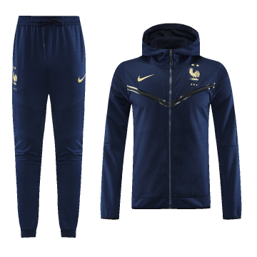 #Hoodie France 2023 Navy Soccer Sweatshirt + Pants Men's