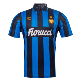 Inter Milan 1992/93 Retro Home Soccer Jerseys Men's