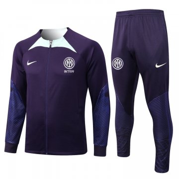 Inter Milan 2022-23 Purple Soccer Jacket + Pants Men's
