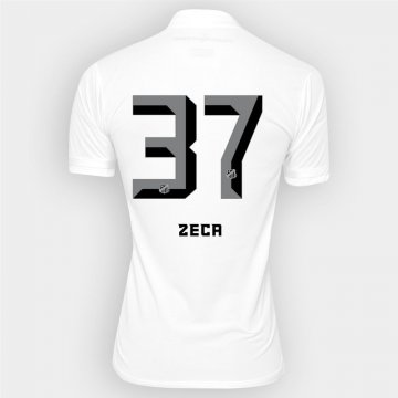 2016-17 Santos Home White Football Jersey Shirts Zeca #37 [Santos-bt007]