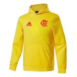 Flamengo Pullover Hoodie Yellow Soccer Sweatshirt Men's 2022-23