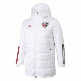 2020-21 Sao Paulo FC White Men's Football Winter Jacket