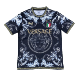 Italy x Versace 2023 Black Special Edition Soccer Jerseys Men's