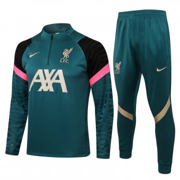 Liverpool 2021-22 Green Soccer Training Suit Men's