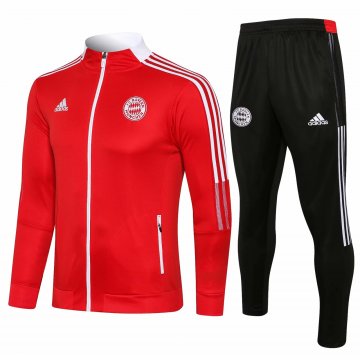 Bayern Munich 2021-22 Red Soccer Training Suit Jacket + Pants Men's [20210815069]