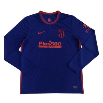 2020-21 Atletico Madrid Away Men LS Football Jersey Shirts [2020127242]