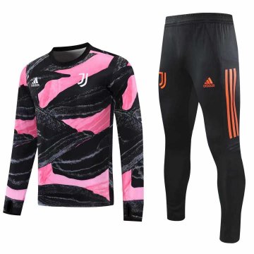 2020-21 Juventus UCL Black - Pink Men's Football Training Suit