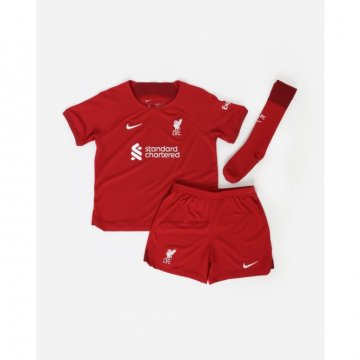 Liverpool 2022-23 Home Soccer Jerseys + Short + Socks Kid's