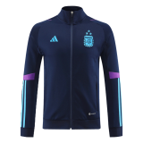 Argentina 2022-23 3 Stars Navy Soccer Jacket Men's