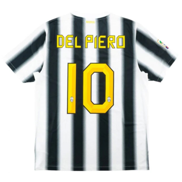#Retro Del Piero #10 Juventus 2011/2012 Home Soccer Jerseys Men's